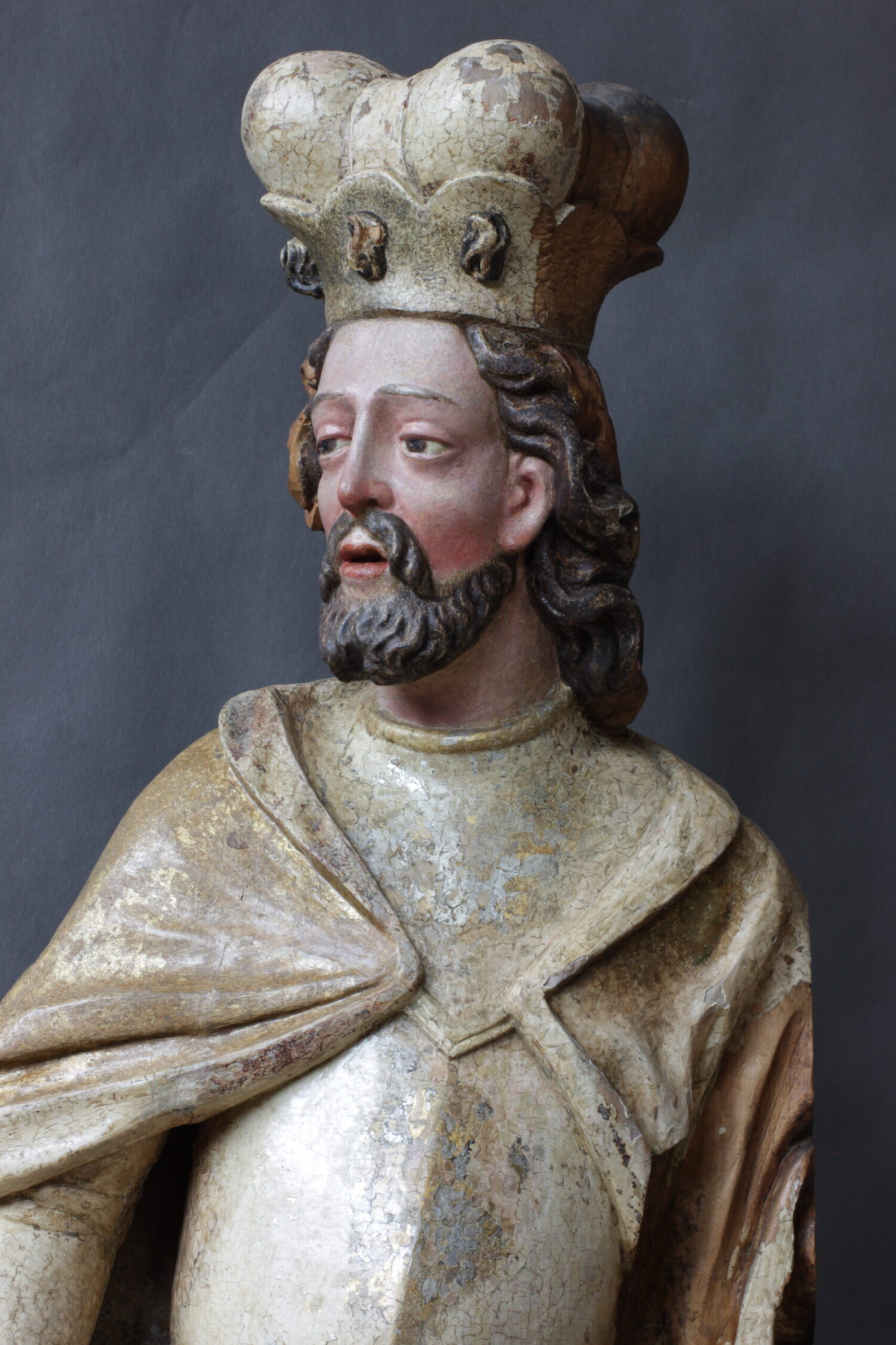 Sv. Václav, polychromovaná barokní plastika z Chotěboře